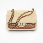 Chanel Flap Bag Shearling Lambskin Gold AS5149 B18194 NZW48