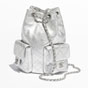 Chanel Backpack Metallic Lambskin Silver AS5310 B19317 NACPN - thumb-2