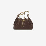 Chanel 25 mini handbag in dark brown AS5631 B18799 U3950