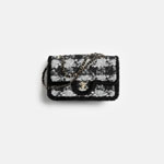 Chanel Large flap bag in black gray AS5686 B21394 U3546