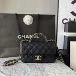 Chanel Mini flap bag with top handle in black AS5701 B21431 94305