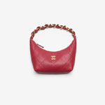 Chanel Hobo handbag in red AS5837 B22140 U3658