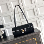 Chanel Large bowling bag gold-tone metal AS6181 B23794 U9310