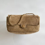 Chanel Maxi flapbag Suede calfskin gold-tone metal AS6281 B24009 U9390