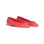 Chanel Lambskin Red Ballerinas G26250 X01000 N0896 - thumb-2