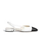 Chanel Slingbacks calfskin white black G31319 Y51630 C0200 - thumb-2