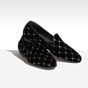 Chanel Loafers velvet black G33126 X51369 94305 - thumb-2