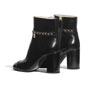 Chanel Calfskin Black Ankle Boots G35008 X53109 94305 - thumb-3