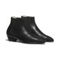 Chanel Goatskin Grosgrain Black Ankle Boots G35148 Y53943 94305 - thumb-2
