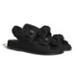 Chanel Fabric Black Sandal G35927 X56031 94305 - thumb-2