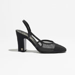 Chanel Slingbacks Mesh grosgrain G45509 B23534 94305