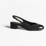 Chanel Slingbacks Wool calfskin black G45768 B17122 94305