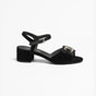 Chanel Sandals Velvet Strass Metal G46020 B18362 94305 - thumb-2