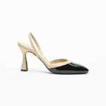 Chanel Slingbacks Lambskin patent calfskin G47175 B24239 U9675