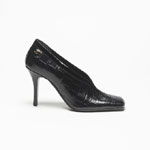 Chanel Pumps Crocodile embossed patent calfskin G47181 B24263 94305