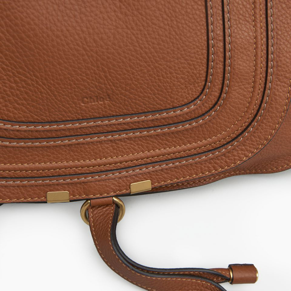 Chloe Marcie handbag Grained calfskin tan 3S0860-161-151 - Photo-3