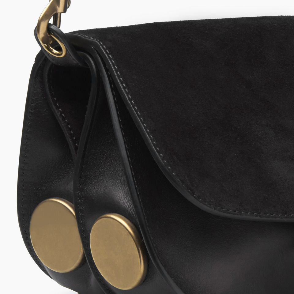 Chloe Mini Kurtis bag Suede smooth calfskin black 3S1239-H51-001 - Photo-4