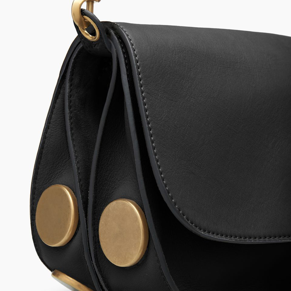 Chloe Kurtis shoulder bag Small grain smooth suede calfskin black 3S1238-HA6-001 - Photo-4