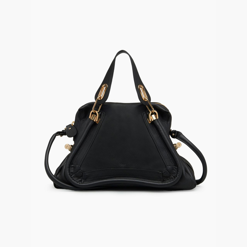 Chloe Paraty handbag Small grain calfskin black 8HS891-043-001