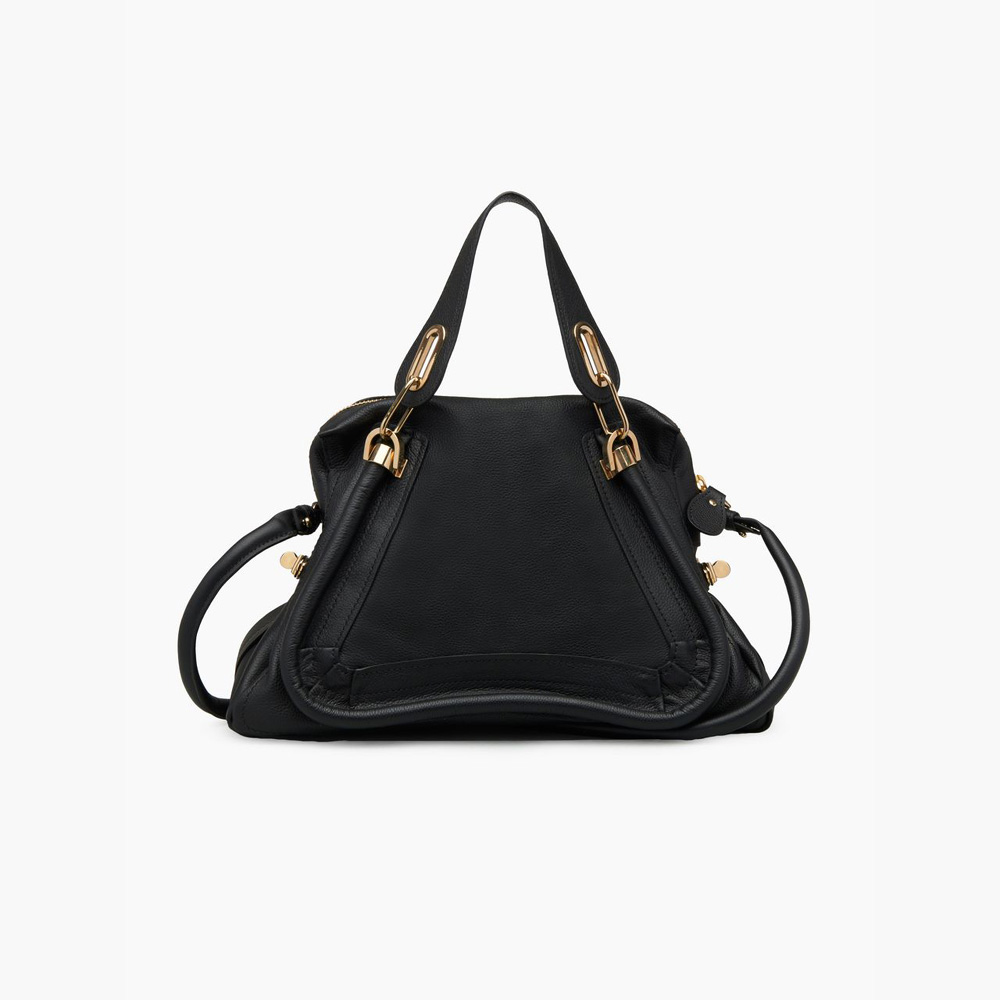 Chloe Paraty handbag Small grain calfskin black 8HS891-043-001 - Photo-2