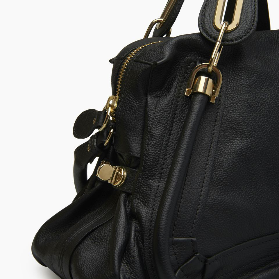 Chloe Paraty handbag Small grain calfskin black 8HS891-043-001 - Photo-4
