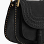 Chloe Small Hudson bag Suede calfskin black 3S1219-H67-001 - thumb-4