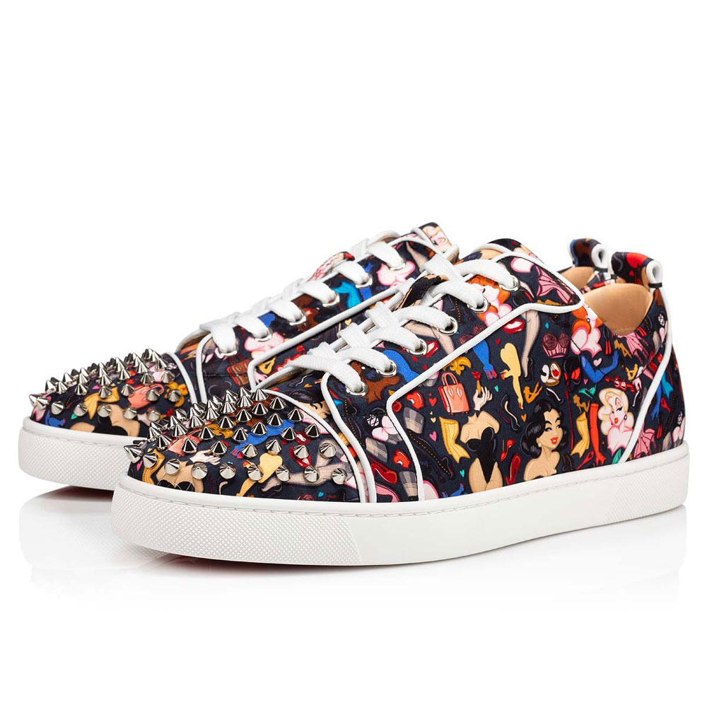 Christian Louboutin Louis Junior Spikes Orlato low top sneaker 1220660B536