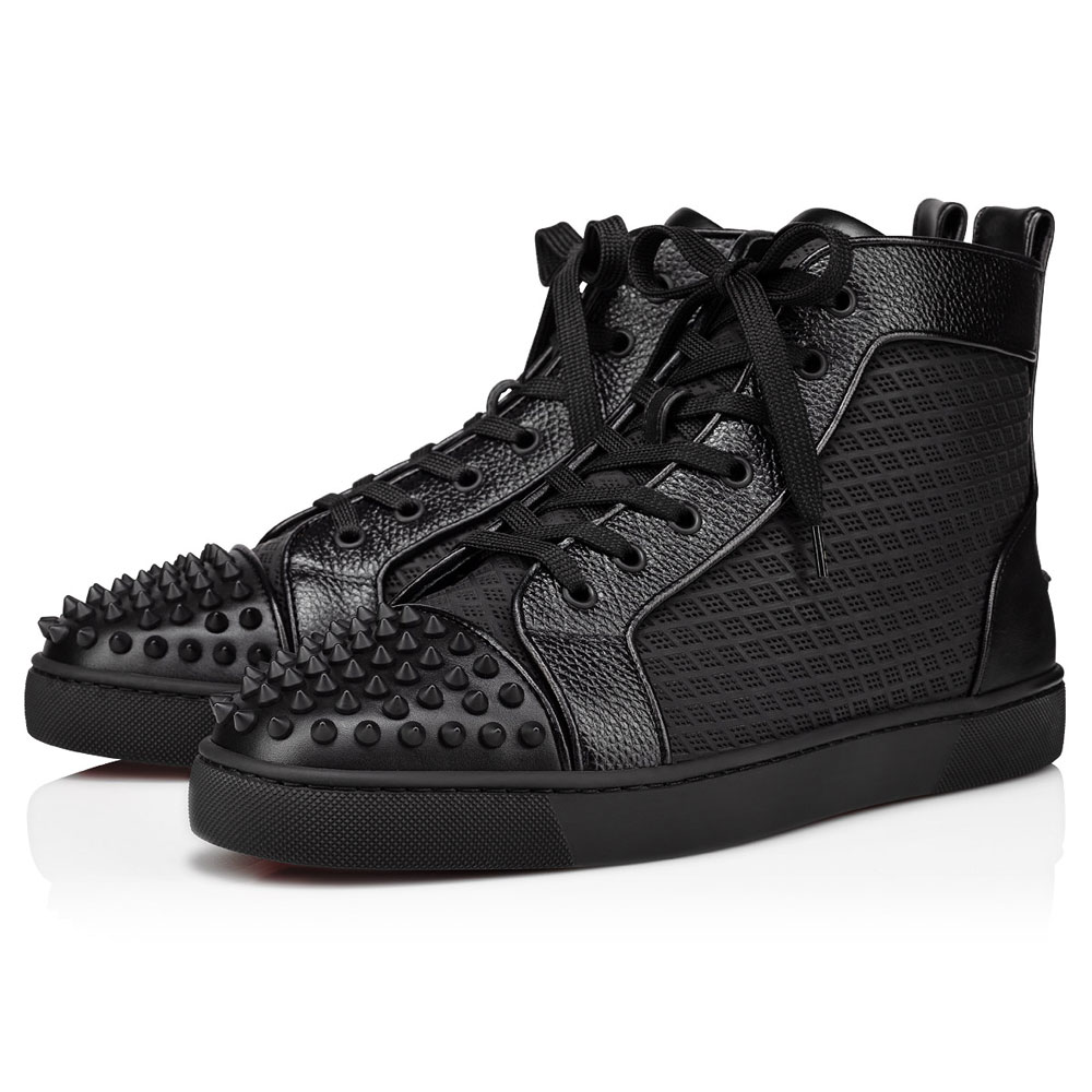 Christian Louboutin Lou Spikes High-top sneakers Calf Black 1230673B026