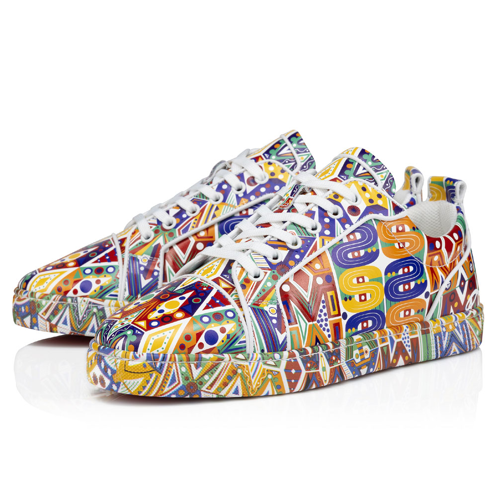 Louboutin Fun Louis Junior Sneakers Wamims printed calf 1240907M024