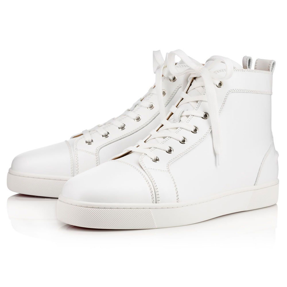 Christian Louboutin Louis 000 White Calf Sneaker 3091177WH01