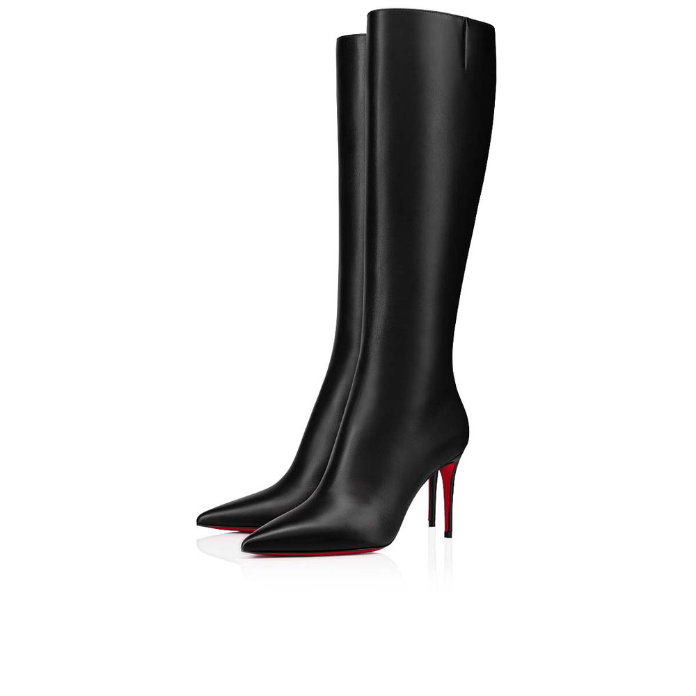 Christian Louboutin Kate Botta 85mm Boots Calf leather Black 3211152BK01