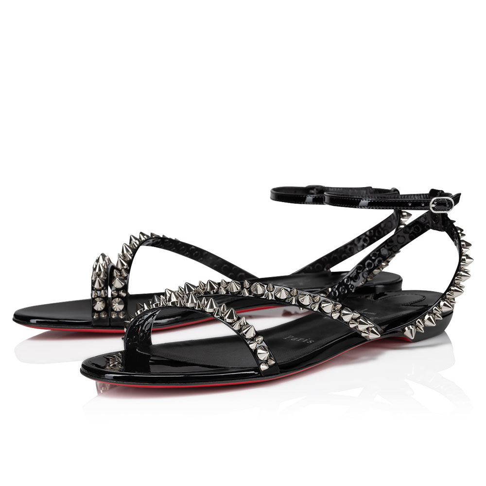 Christian Louboutin Mafaldina Spikes Sandals Patent spikes Black 3220806B439
