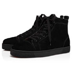 Christian Louboutin Louis High-top sneakers Veau velours Black 1110329B049