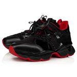 Christian Louboutin Red Runner 000 Black Velvet Sneaker 1200320BK01