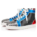 Christian Louboutin Lou Spikes Orlato Multicolor Fabric Sneaker 1220774CMA3