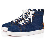 Christian Louboutin Fun Louis Blue Fabric Sneaker 1221302BL5E