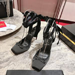 Christian Louboutin Cassia Lace Up 100mm Strappy pumps in Black 1250498B439