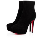 Christian Louboutin Bianca Booty 119mm Ankle boots Suede calf Black 3160752BK01