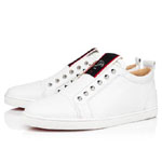 Christian Louboutin Fav Fique A Vontade White Calf Sneaker 3200465WH01