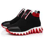 Christian Louboutin Tiketa Run Sneakers Neoprene and calf leather Black 3201193BK01