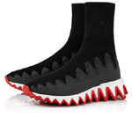 Christian Louboutin Sharky Sock Sneakers Mesh Black 3221226BK01
