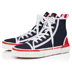 Christian Louboutin Pedro High-top sneakers Fabric Navy 32304855375