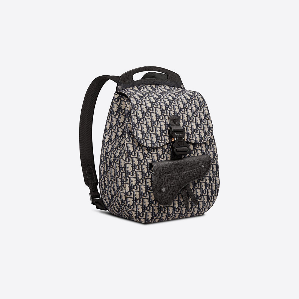 Gallop Backpack Dior Oblique Jacquard Grained Calfskin 1ADBA011YKY H27E - Photo-2