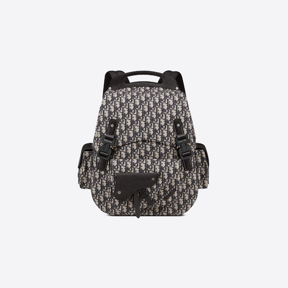 Dior Maxi Gallop Backpack Oblique Jacquard Calfskin 1ADBA164YKY H27E