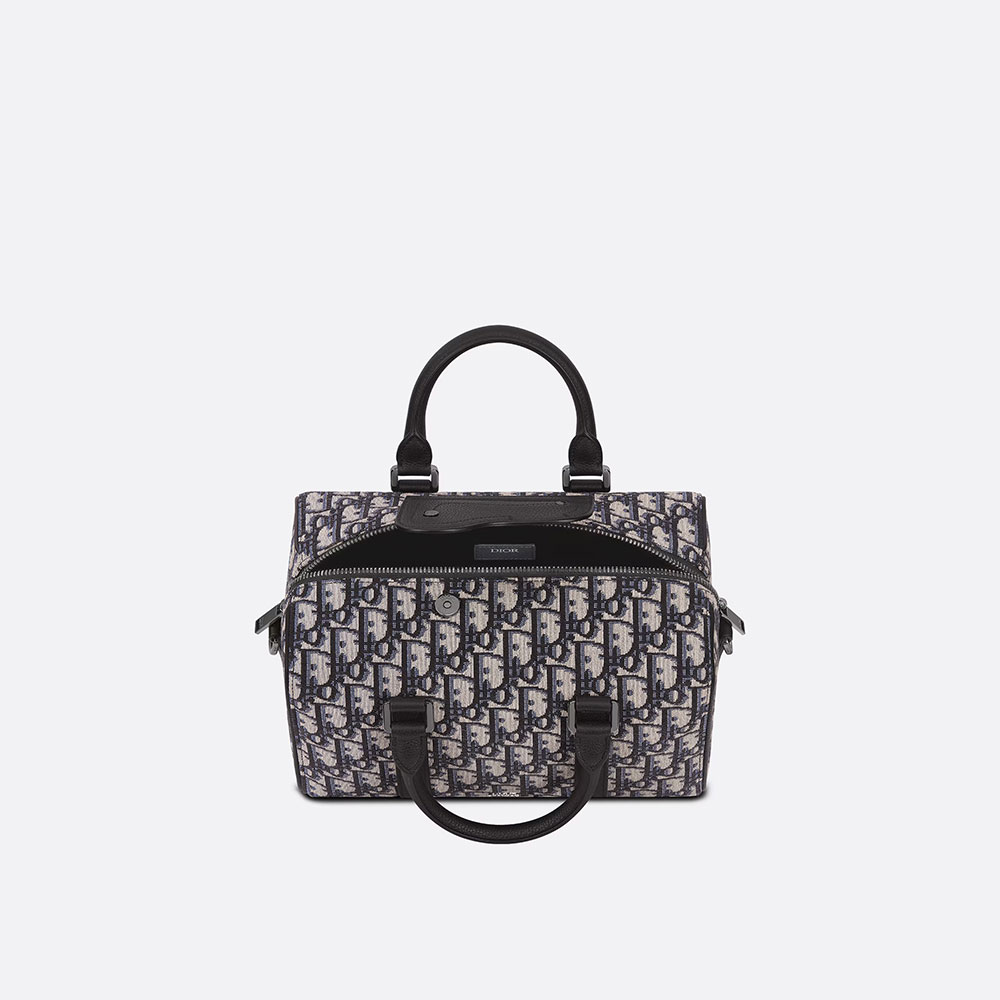 Dior Lingot 26 Bag Beige and Black Dior Oblique Jacquard 1ADDU114YKY H27E - Photo-3