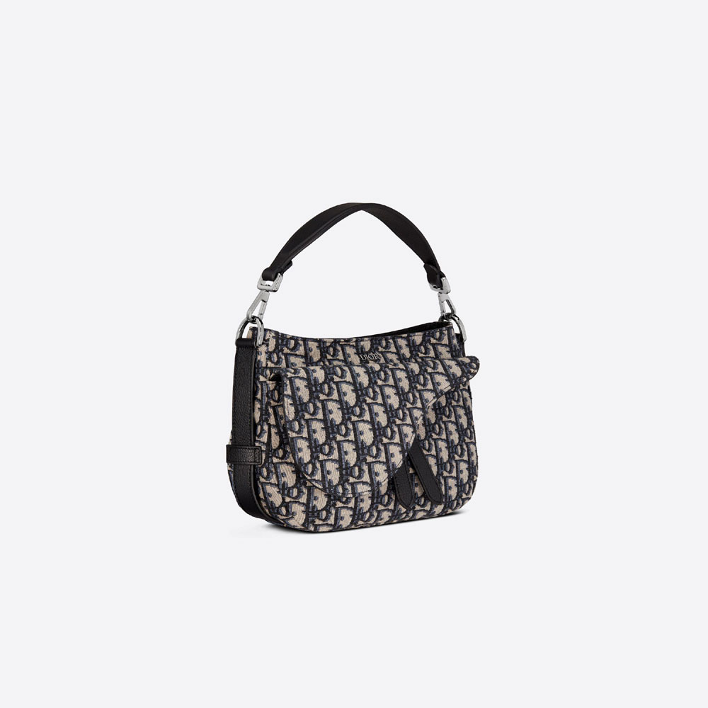 Mini Saddle Soft Bag Dior Oblique Jacquard 1ADHO024YKY H05E - Photo-2