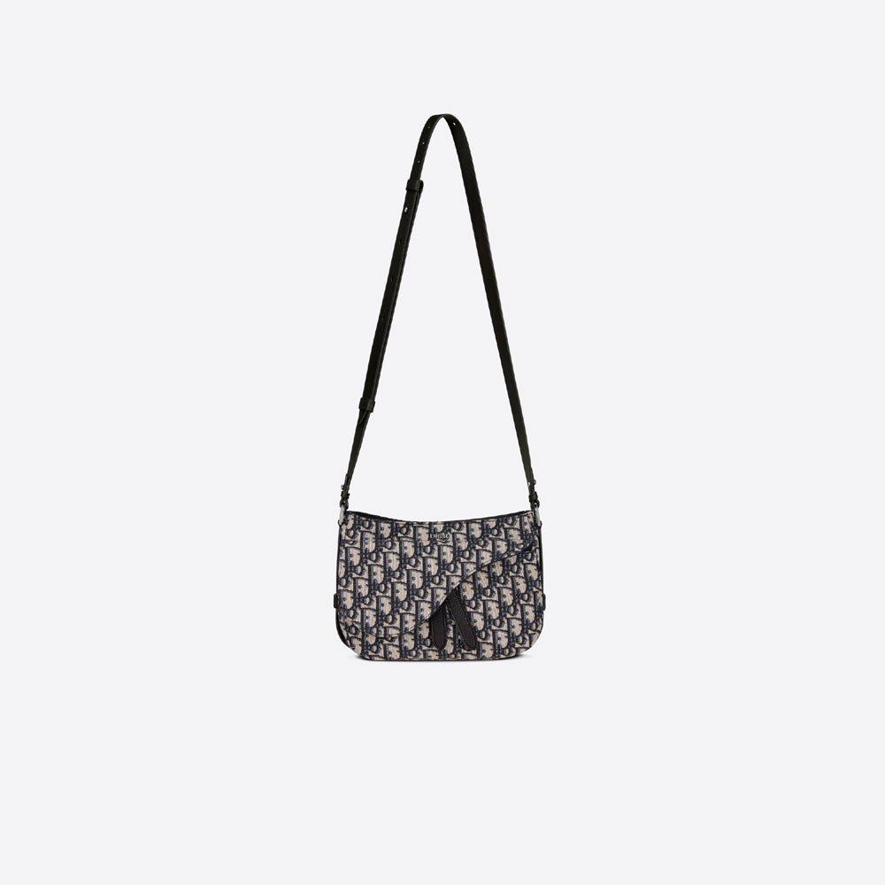 Mini Saddle Soft Bag Dior Oblique Jacquard 1ADHO024YKY H05E - Photo-3