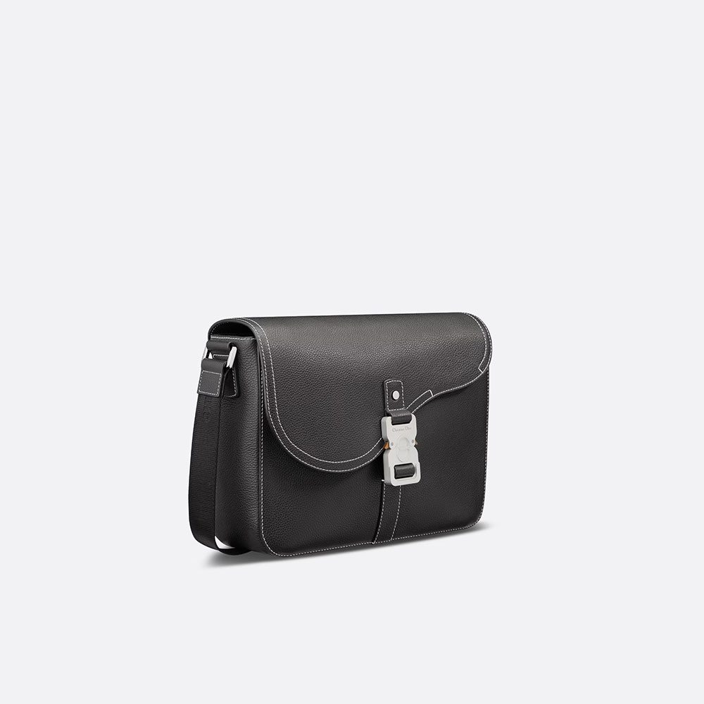 Dior Saddle Messenger Bag Black Grained Calfskin 1ADME162YKK H00N - Photo-2