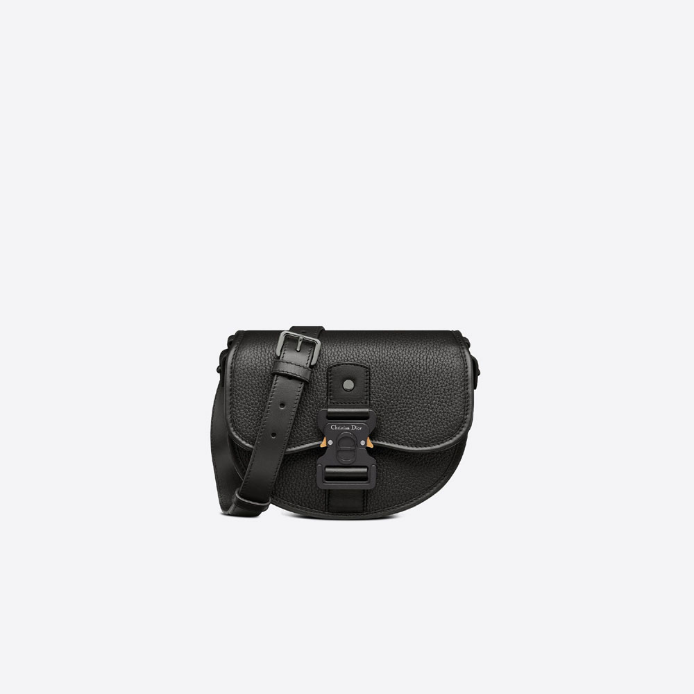 Dior Gallop Messenger Bag Black Grained Calfskin 1ADPO033LAC H00N