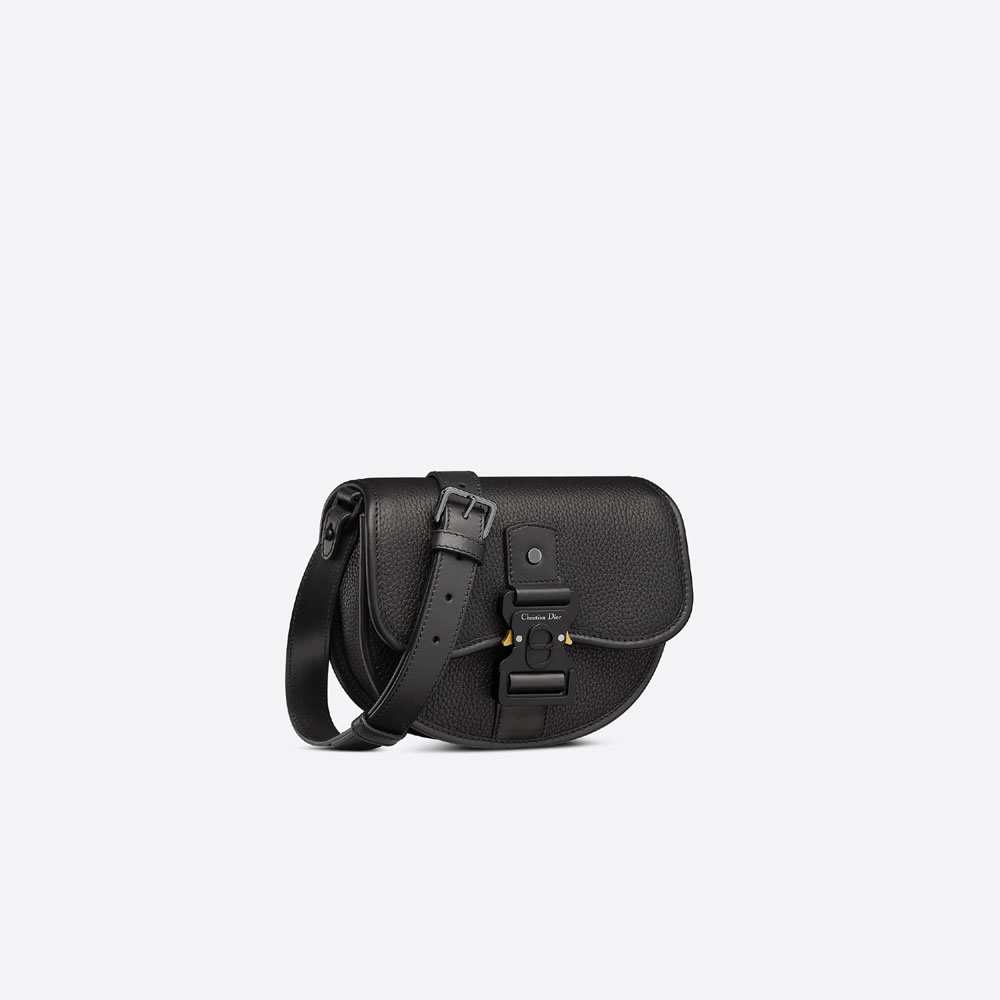 Dior Gallop Messenger Bag Black Grained Calfskin 1ADPO033LAC H00N - Photo-2